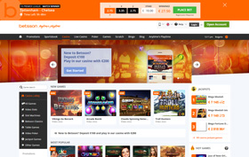 Betsson Casino homepage