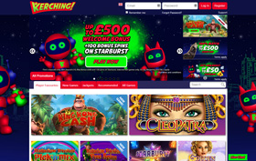 Kerching Casino homepage