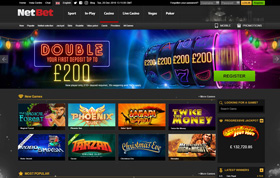 NetBet Casino homepage